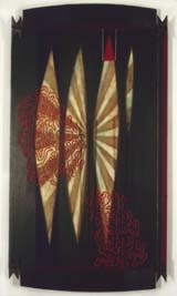 Headhunter Highlights oil, mixed media on canvas