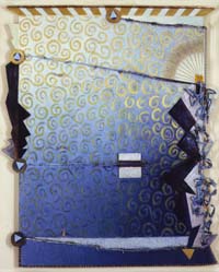 Guardian Highlights oil and mixed media on canvas