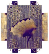 Tetramorph Highlights oil, photo collage, mixed media on canvas
