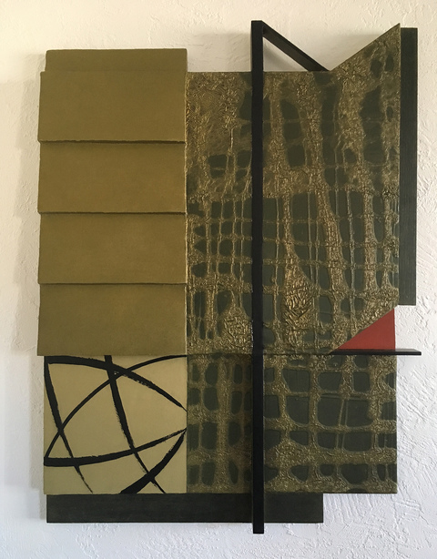 Painterly Architectonics (G) Mid-size Constructions Oil on mixed media,canvas over shaped panel