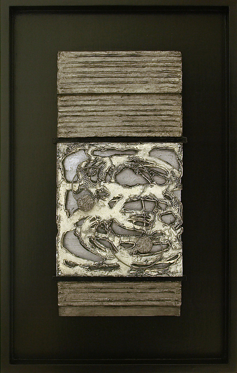 Pirate Miniatures Oil on mixed media on hardboard with frame
