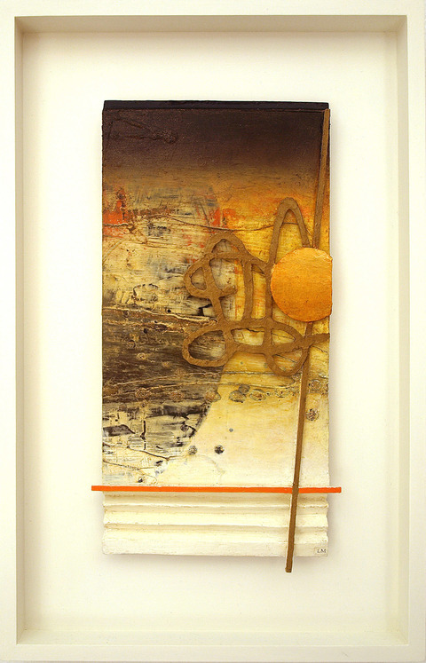 Autumn Moon Miniatures Oil on mixed media on hardboard with frame