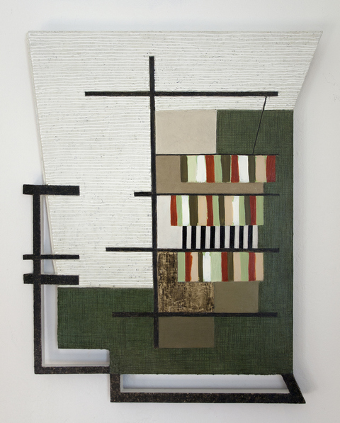 Interior Design Shaped Paintings oil on wood and canvas over shaped support