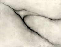 Luisa Sartori Waves oil paint on gessoed paper