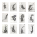 Luisa Sartori Waves digital print on gessoed paper, oil paint and graphite