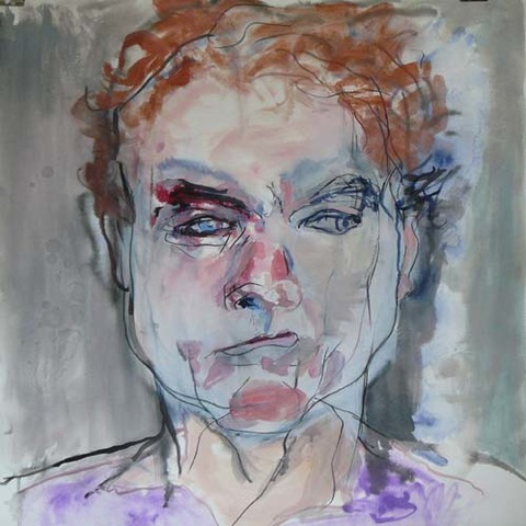 LINDA VERKLER Drawings and Mixed Charcoal, acrylic, gesso on paper