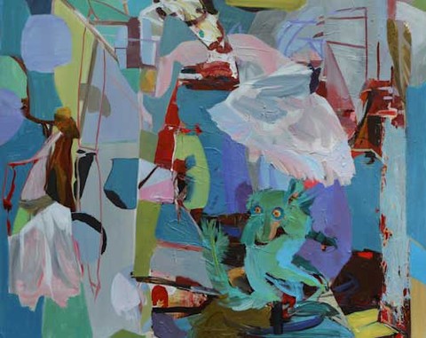 LINDA VERKLER Abstract Acrylic on canvas