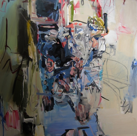LINDA VERKLER Abstract Acrylic on canvas