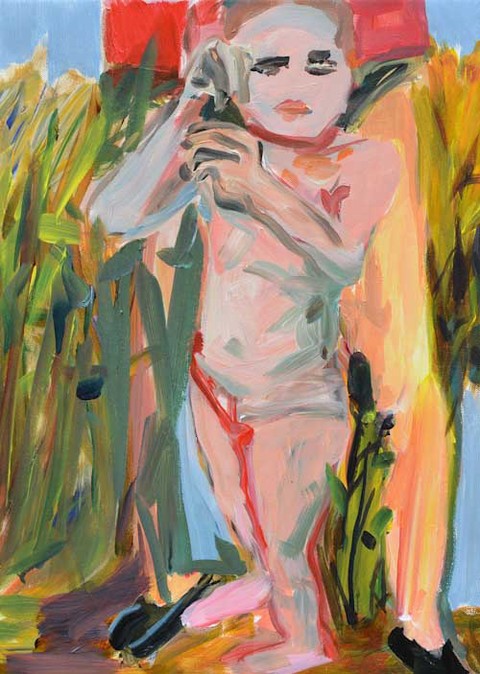 LINDA VERKLER No Glasses for the Mind Oil on linen