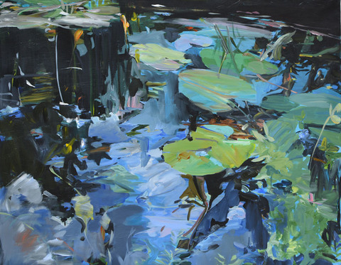 LINDA VERKLER Celebrate the Landing Acrylic on poly