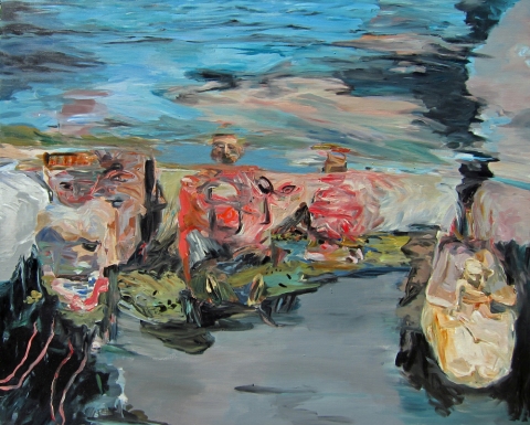 LINDA VERKLER Celebrate the Landing Oil on linen