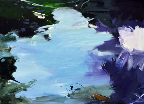 LINDA VERKLER Celebrate the Landing Acrylic on canvas