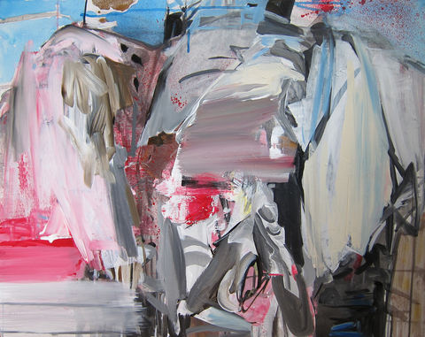 LINDA VERKLER Abstract Acrylic on canvas