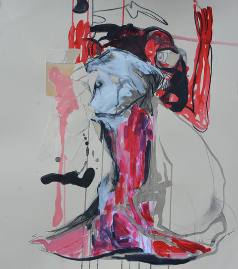 LINDA VERKLER Drawings and Mixed Charcoal, acrylic, pencil, collage on paper