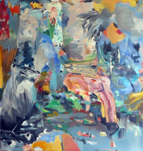 LINDA VERKLER Abstract Oil on canvas