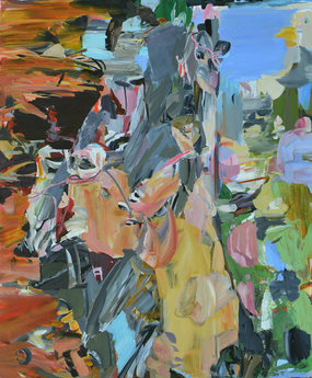 LINDA VERKLER Abstract Acrylic on canvas