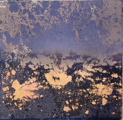 Monotype still for abstract animation Current Work monotype