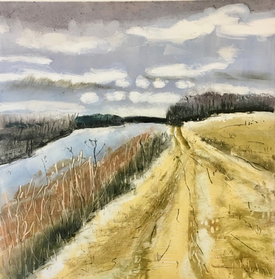 River Walks (December) River Walk: Monoprints Monotype