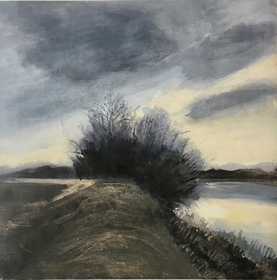 River Walks (winter path 1) River Walk: Monoprints Monotype