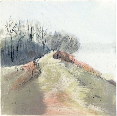 River Walks (misty s curve) River Walk: Monoprints Drypoint and monotype