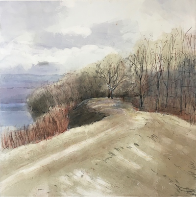River Walks (winter melt) River Walk: Monoprints Monotype