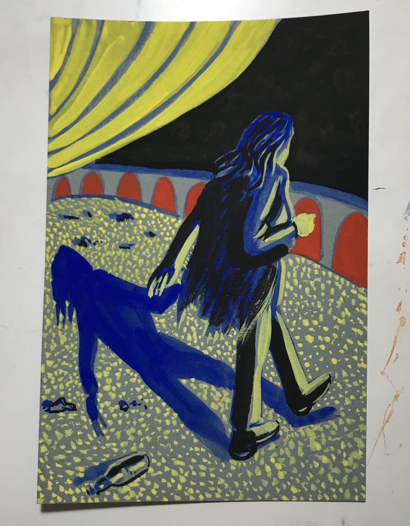  2019-2018 gouache on paper