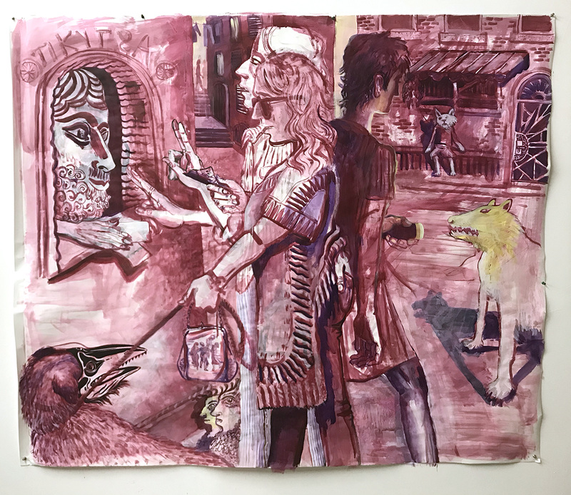  2019-2018 acrylic on paper