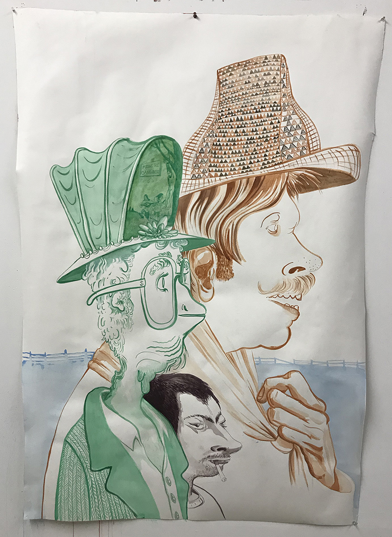  2019-2018 gouache on paper