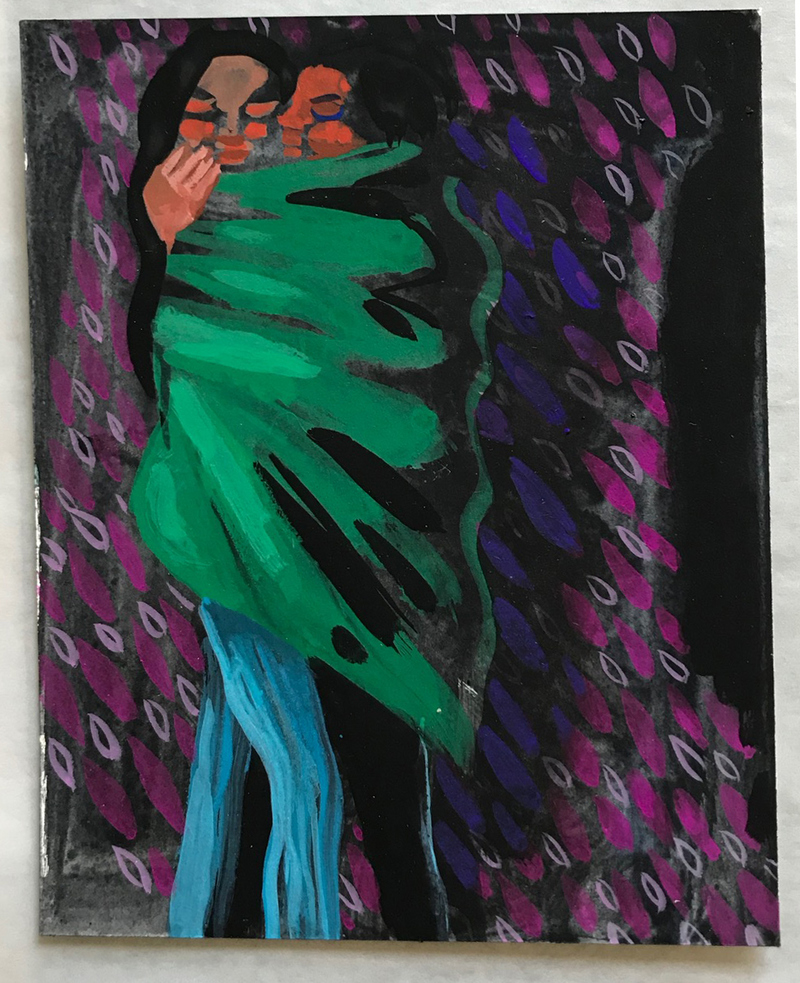  2019-2018 gouache on paper