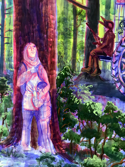  2021-2020 Gouache on paper