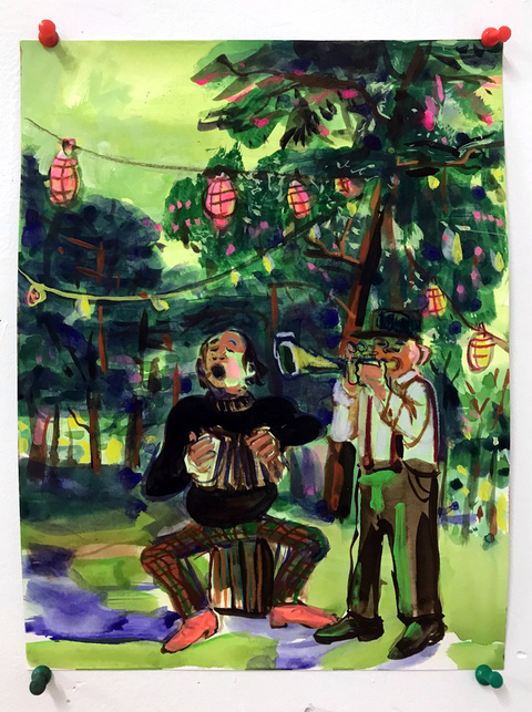  2022-2023 Gouache on paper