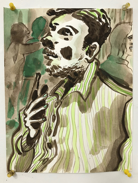  2022-2023 Ink and watercolor on paper