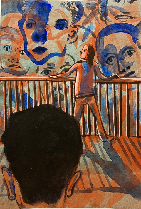  2024-2025 gouache on paper