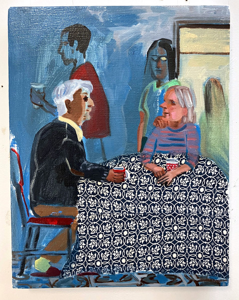  2024-2025 Oil and fabric on canvas