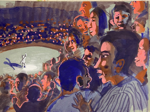  2024-2025 gouache on paper