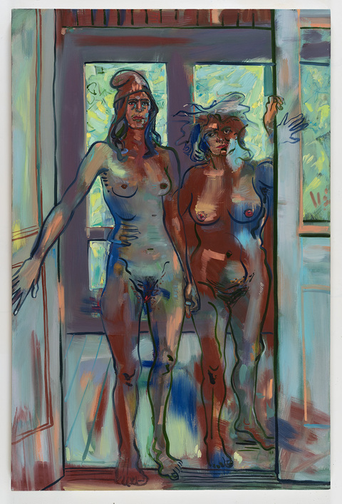 Mala Iqbal collaborations with Angela Dufresne Oil on canvas