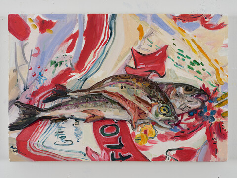 Mala Iqbal collaborations with Angela Dufresne Oil on canvas