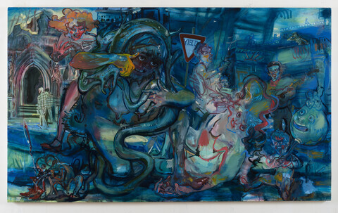 Mala Iqbal collaborations with Angela Dufresne Oil on canvas