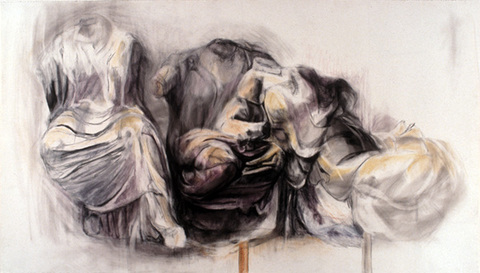 Margaret Keller Fragments Series Charcoal and pastel on paper