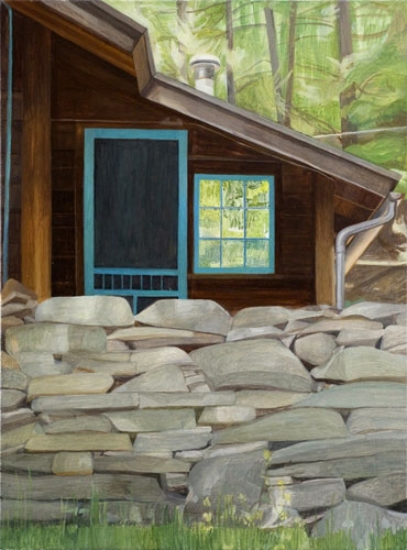 Maria Katzman Cabin Paintings Oil on Linen 