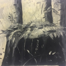 Marie Van Elder  Coastal Project: Ode to the Stump  acrylic oil on canvas