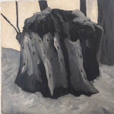Marie Van Elder  Coastal Project: Ode to the Stump  acrylic, oil on canvas