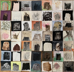 Marie Van Elder  Coastal Project: Ode to the Stump  mixed media on paper