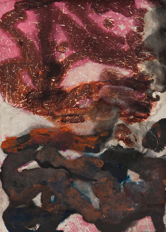 Marilyn Levin Works on Paper Mixed Media on Rag Paper