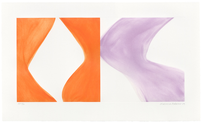 Marina Adams NY Series Etchings Intaglio with chine-collé on En Tout Cas paper