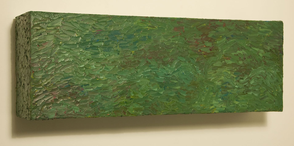 Box Painting #33 Box Paintings Oil on canvas over box structure