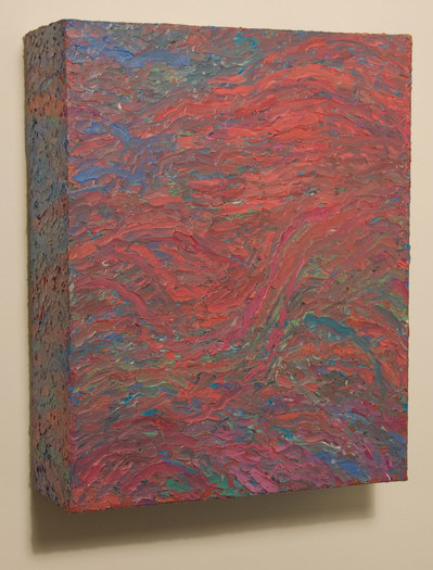 Box Painting #32 Box Paintings Oil on canvas over box structure