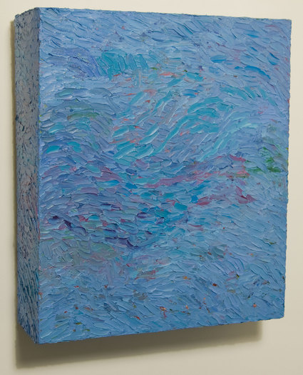 Box Painting #30 Box Paintings Oil on canvas over box structure