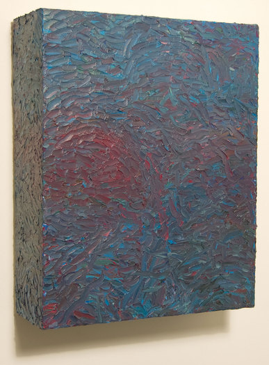 Box Painting #42 Box Paintings Oil on canvas over box structure
