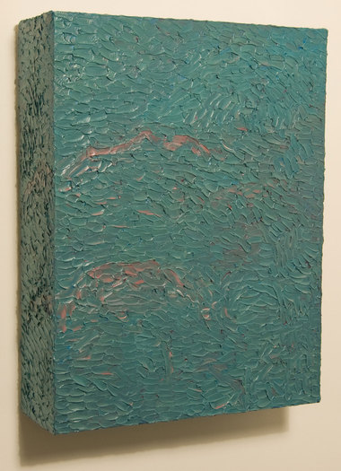 Box Painting #41 Box Paintings Oil on canvas over box structure